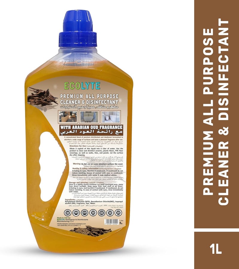 ECOLYTE+ Premium All Purpose Cleaner & Disinfectant Arabian Oud - Image 3